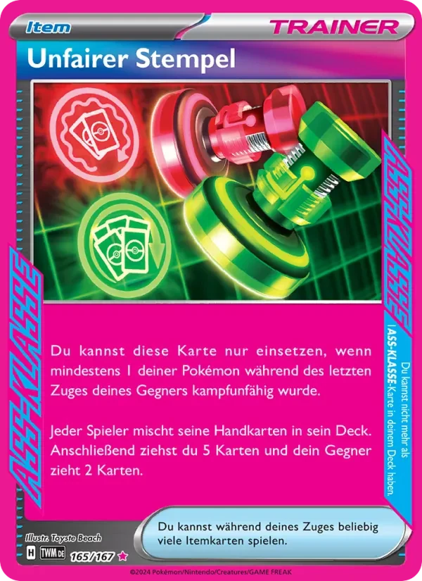 Unfairer Stempel