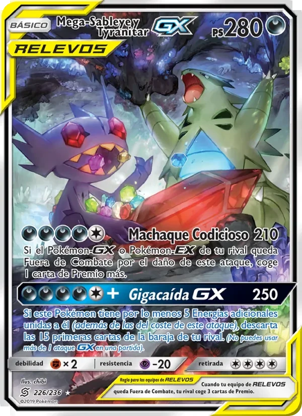 Mega-Sableye y Tyranitar GX