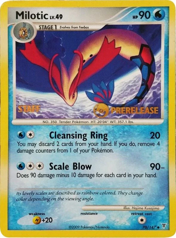 Milotic - 70/147 (Prerelease) [Staff]
