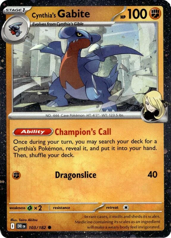 Cynthia's Gabite (Cosmos Holo)