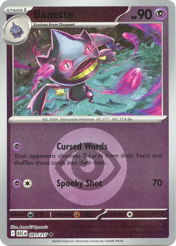 Banette - 091/217 (Energy Symbol Pattern)