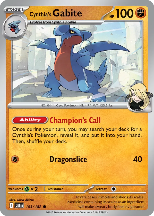 Cynthia's Gabite (Cosmos Holo)