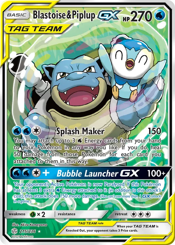 Blastoise & Piplup GX (Alternate Full Art)