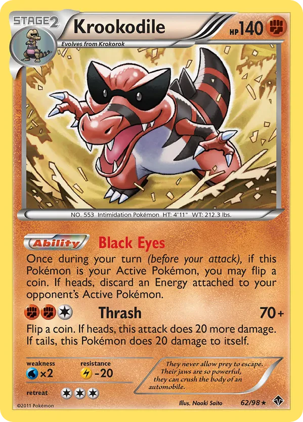Krookodile - 62/98 (BW Emerging Powers)