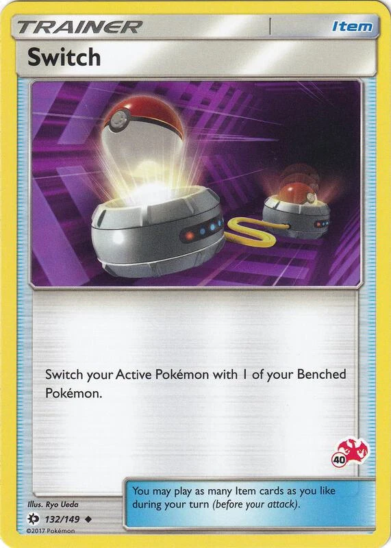 Switch - 132/149 (#40 Charizard Stamped)