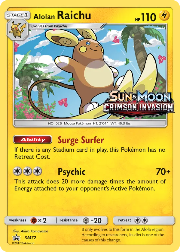Alolan Raichu - SM72 (Prerelease) [Staff]