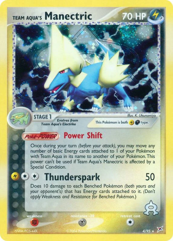 Team Aqua's Manectric - 4/95