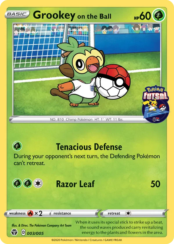 Grookey on the Ball (Pokemon Futsal)