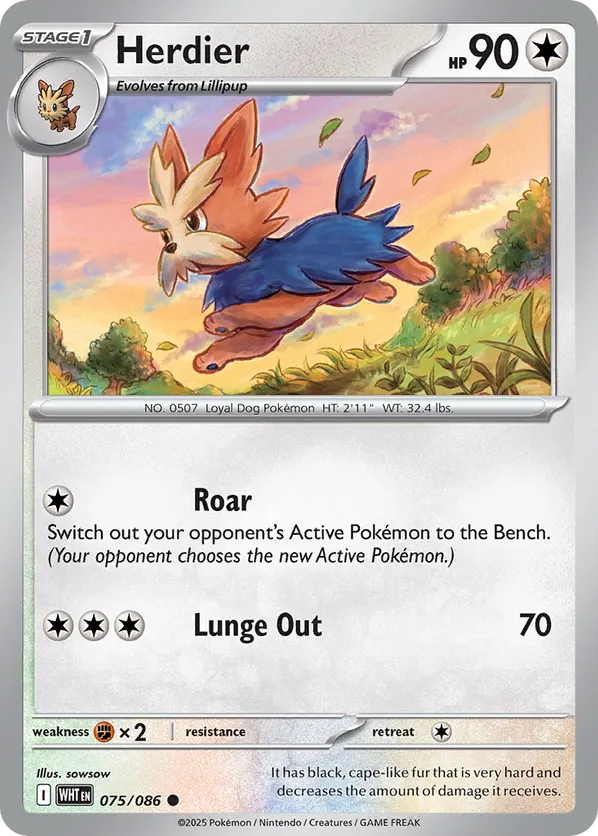 Herdier - 075/086 (Master Ball Pattern)