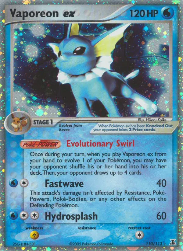 Vaporeon ex - 2007 (Jun Hasebe)