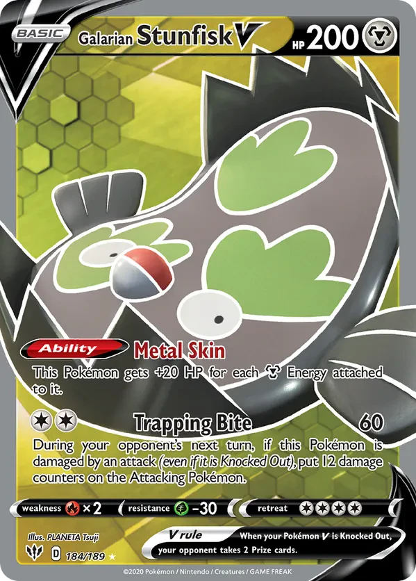 Galarian Stunfisk V (Full Art)