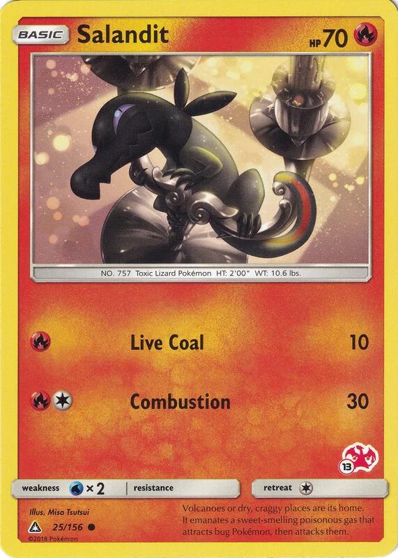 Salandit - 25/156 (#13 Charizard Stamped)