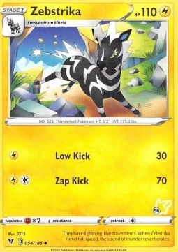Zebstrika (#56 Pikachu Stamped)