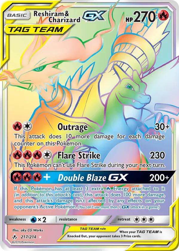 Reshiram & Charizard GX (Secret)
