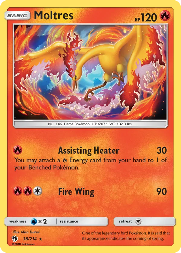 Moltres - 38/214 (Cracked Ice Holo)