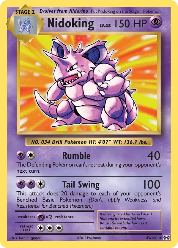 Nidoking - 45/108 (XY Evolutions)