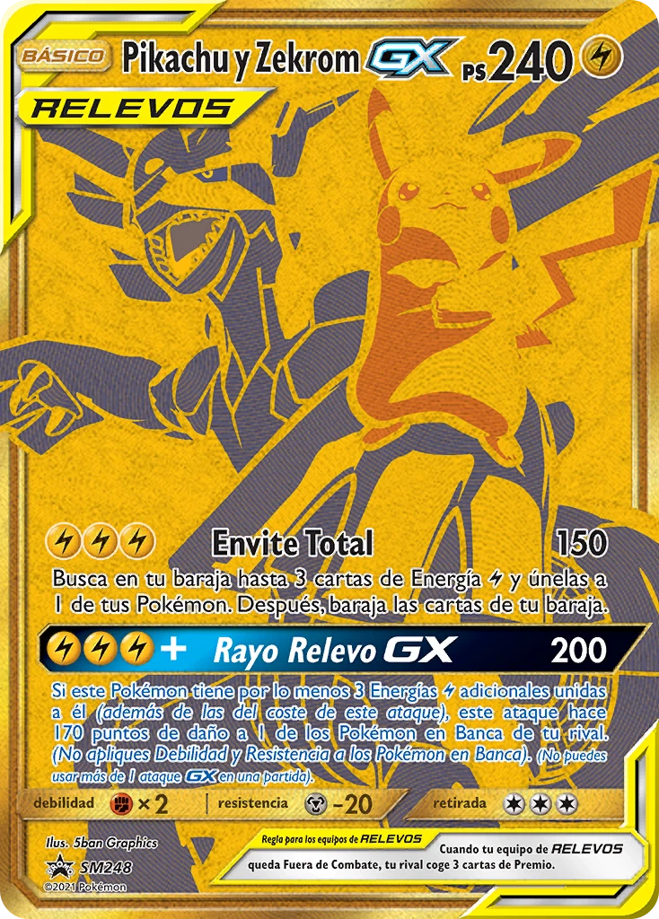 Pikachu y Zekrom GX