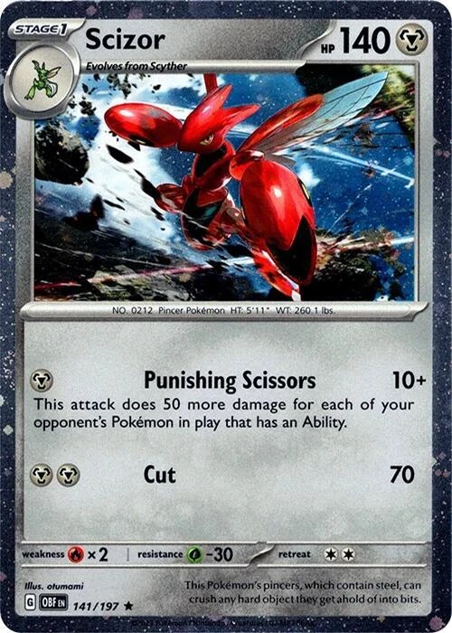 Scizor - 141/197 (Cosmos Holo)