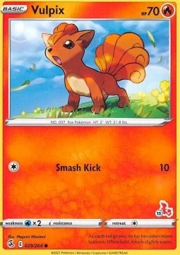 Vulpix (#13 Cinderace Stamped)