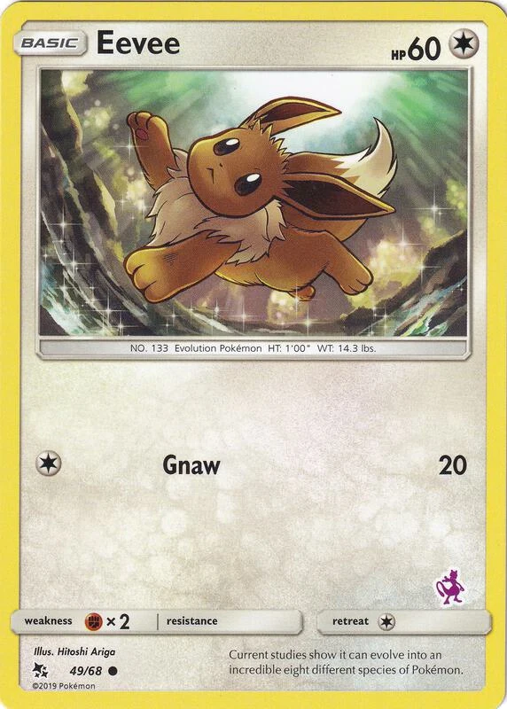 Eevee - 49/68 (Mewtwo Stamped)
