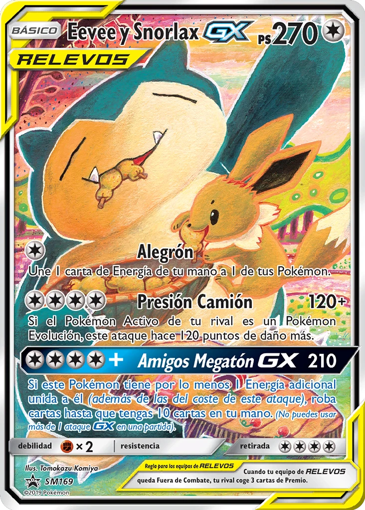 Eevee y Snorlax GX