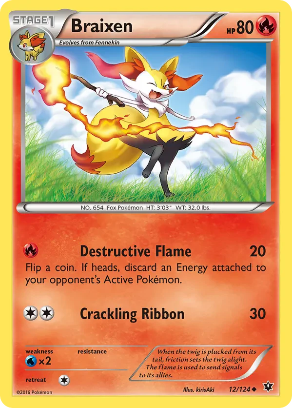 Braixen - 12/124 (Pokemon League)