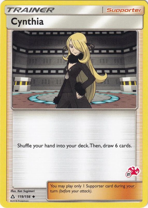 Cynthia - 119/156 (#21 Charizard Stamped)