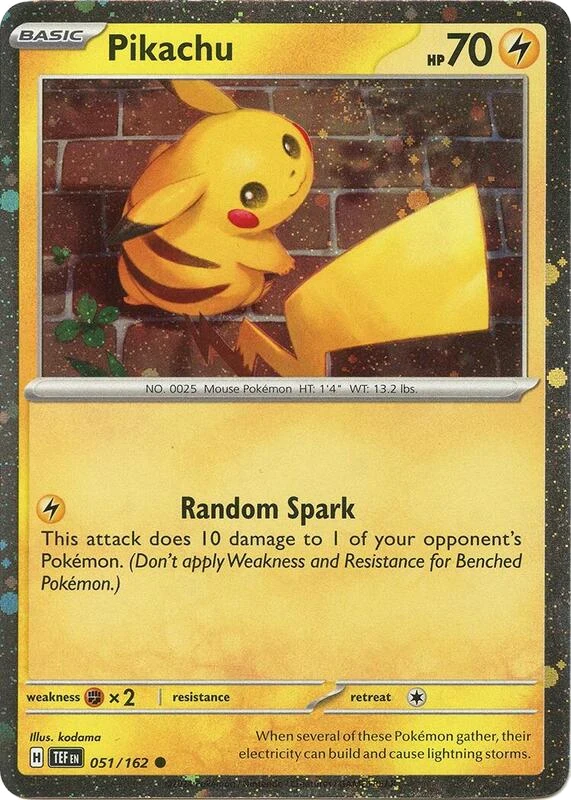 Pikachu - 051/162 (Cosmo Holo)