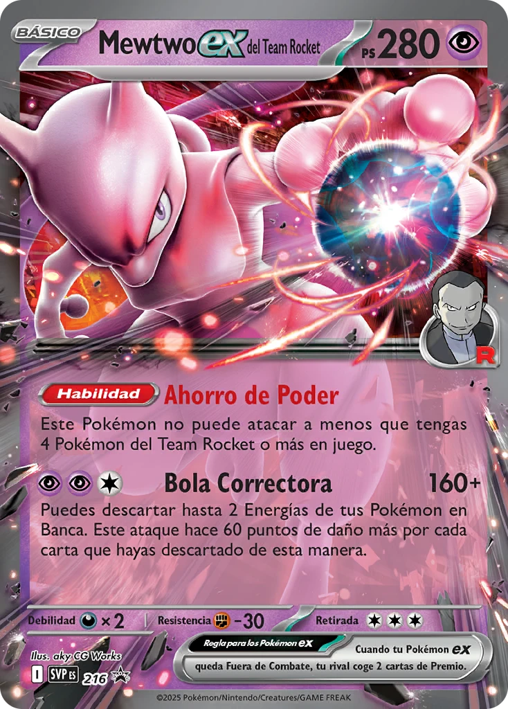 Mewtwo ex del Team Rocket