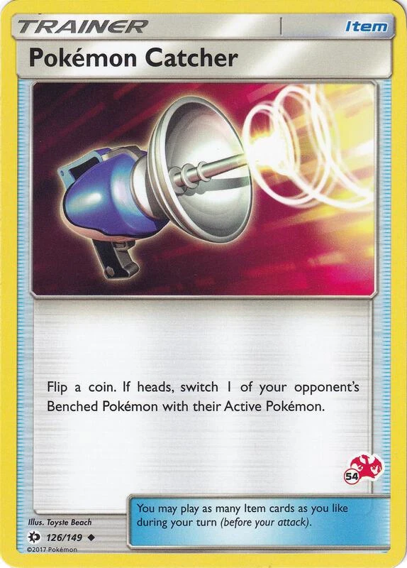 Pokemon Catcher - 126/149 (#54 Charizard Stamped)