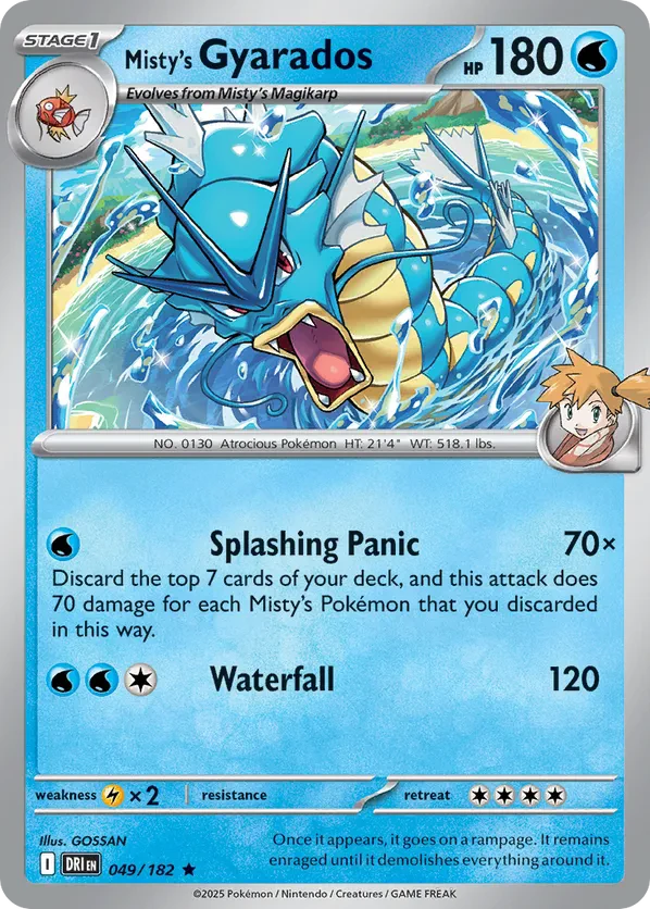 Misty's Gyarados - 049/182 (Non-holo)