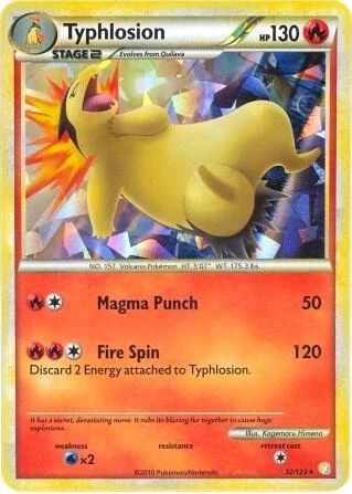 Typhlosion - 32/123 (Cracked Ice Holo)