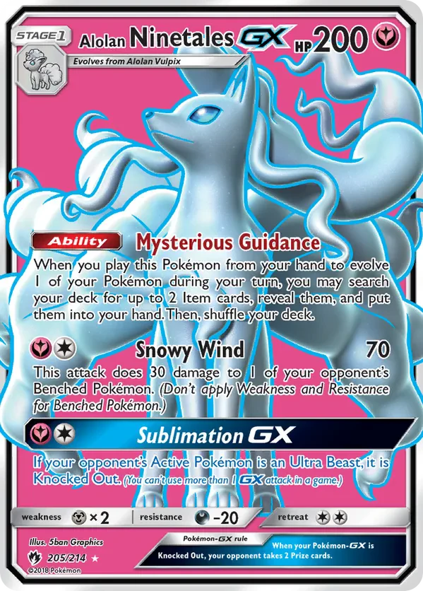 Alolan Ninetales GX (Full Art)