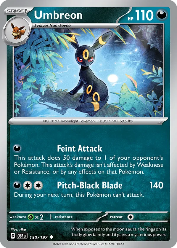 Umbreon (Obsidian Flames Stamped)