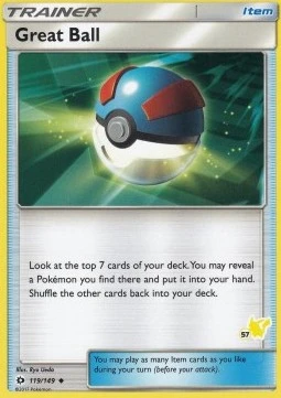 Great Ball (#57 Pikachu Stamped)