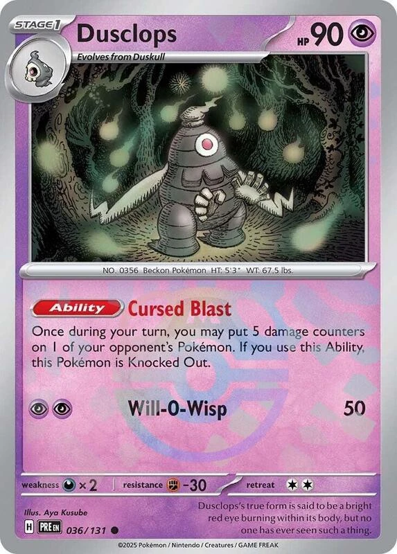 Dusclops (Master Ball Pattern)