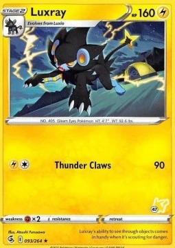 Luxray - 096/264 (#47 Pikachu Stamped)
