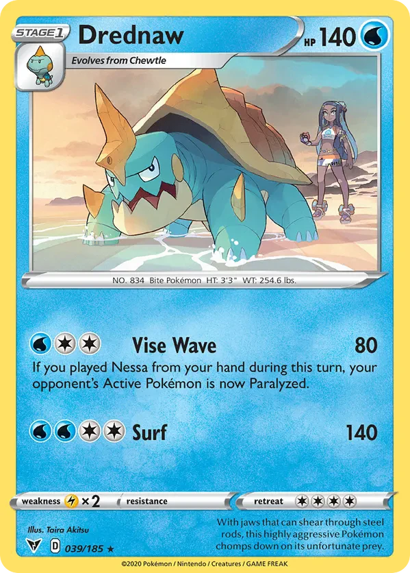 Drednaw - 39/185 (Cracked Ice Holo)