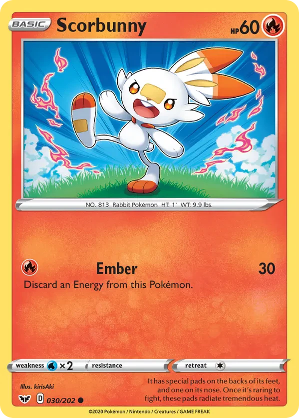 Scorbunny - 030/202 (Cosmos Holo)