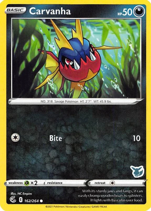 Carvanha - 162/264 (Eevee Stamped)