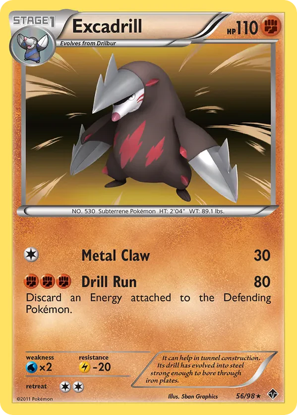 Excadrill - 56/98 (Cosmos Holo)