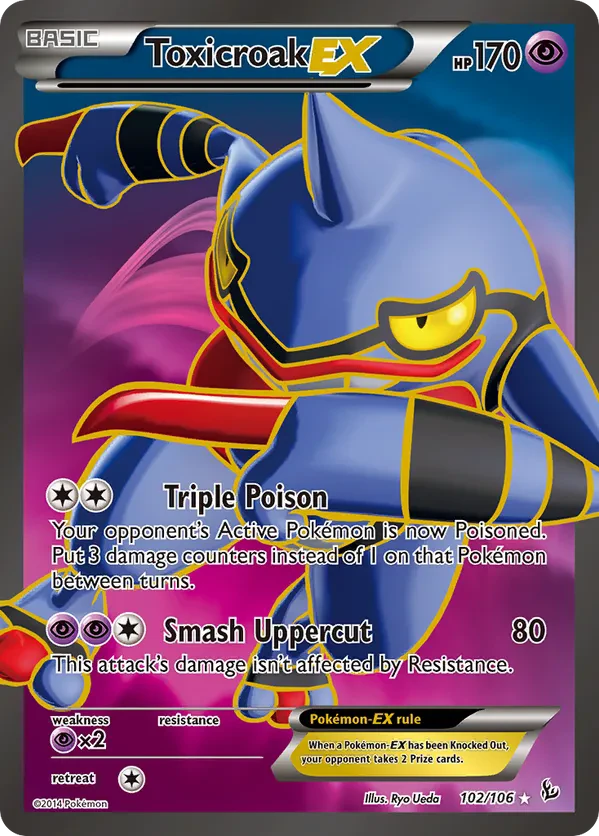 Toxicroak EX (102 Full Art)