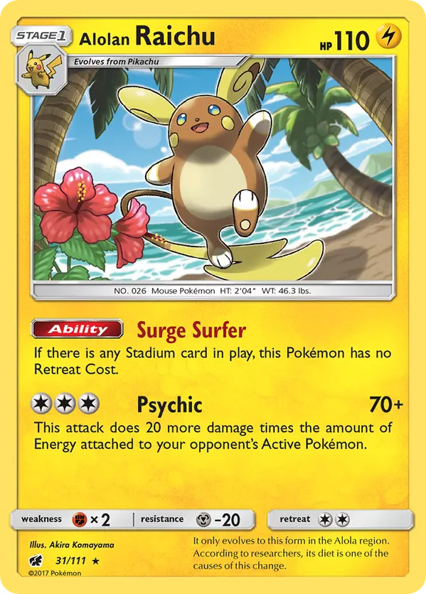 Alolan Raichu - 31/111 (SM Crimson Invasion)