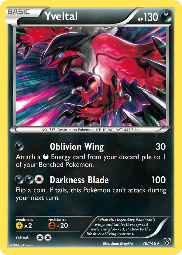 Yveltal - 78/146 (Cracked Ice Holo)