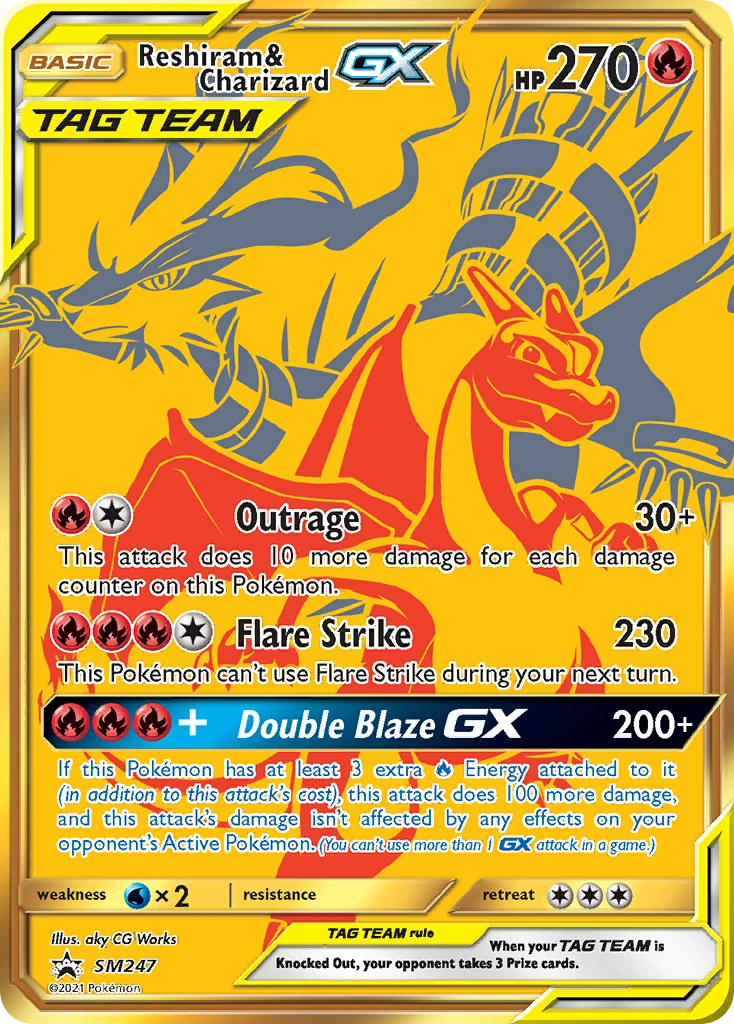 Reshiram & Charizard GX - SM247