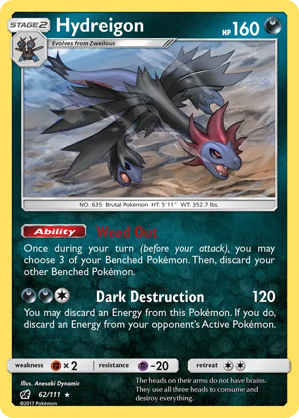 Hydreigon - 62/111 (Cracked Ice Holo)
