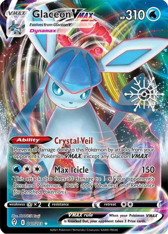 Glaceon VMAX - 041/203 (Holiday Calendar)