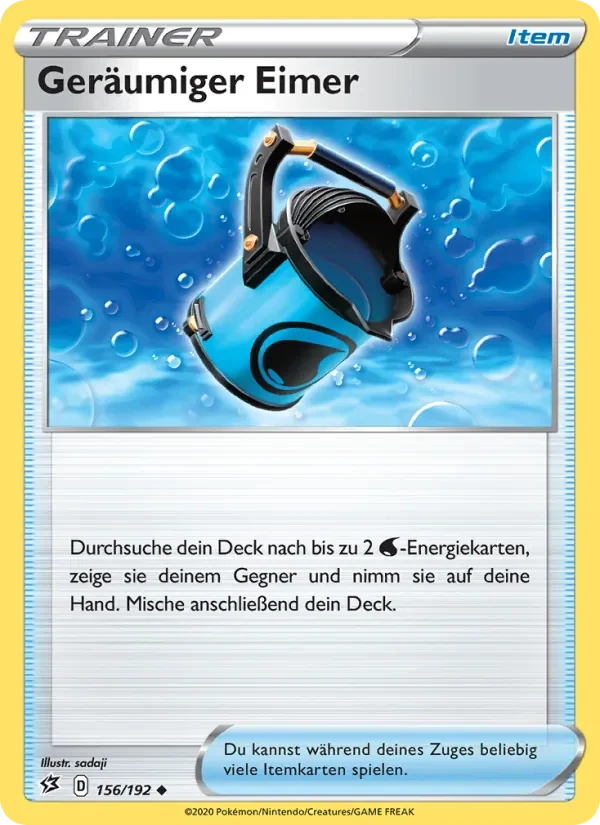 Geräumiger Eimer