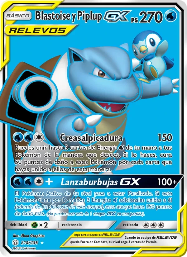 Blastoise y Piplup GX