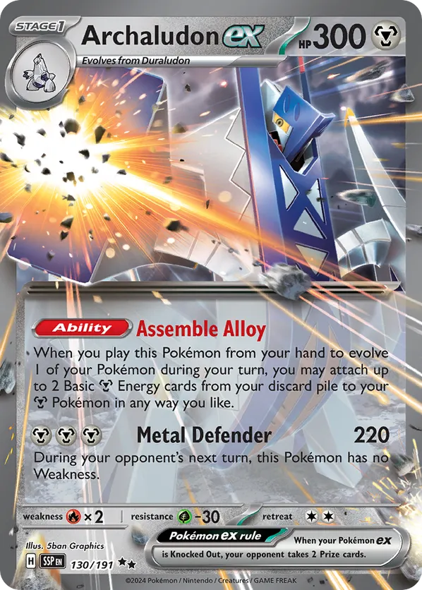 Archaludon ex (Surging Sparks Stamped)